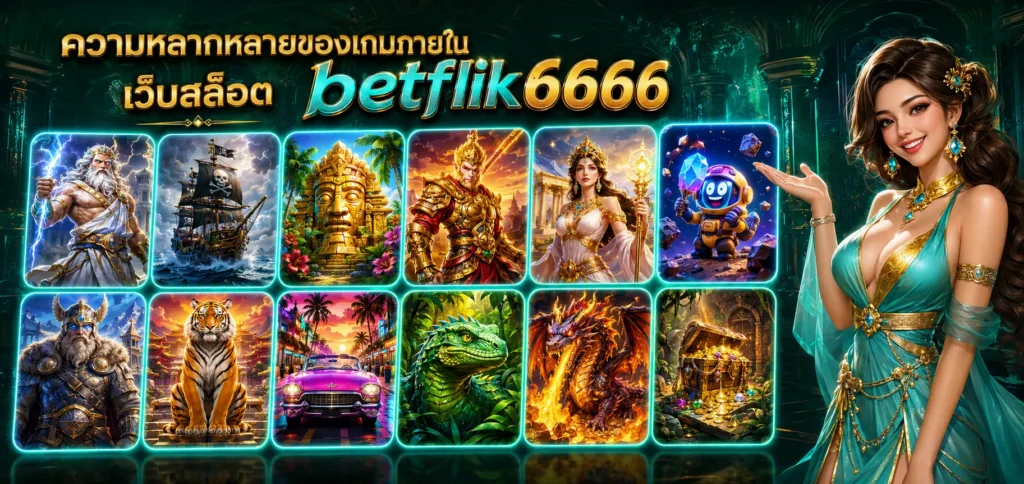 ความหลากหลายของเกมภายใน เว็บสล็อต